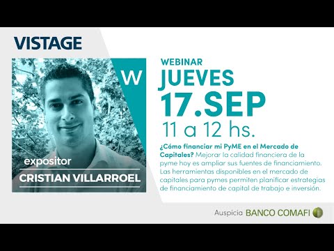 Webinars 17 SEPT ¿Cómo financiar mi pyme en el mercado de capitales?