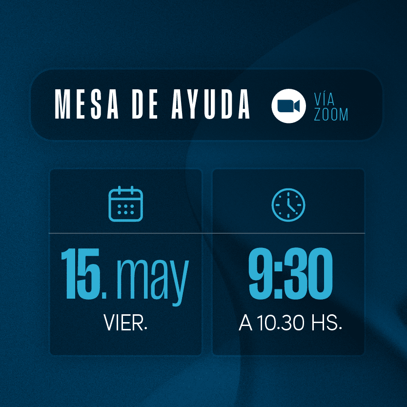 Mesa de ayuda - 15 mayo